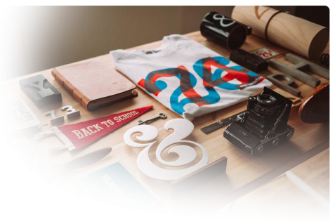 products on table showcasing a flagstaff branding project