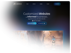 home page screenshot of flagstaff web architects - faded on left and bottom