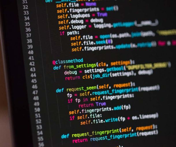 Close up of Laptop Scree with Code